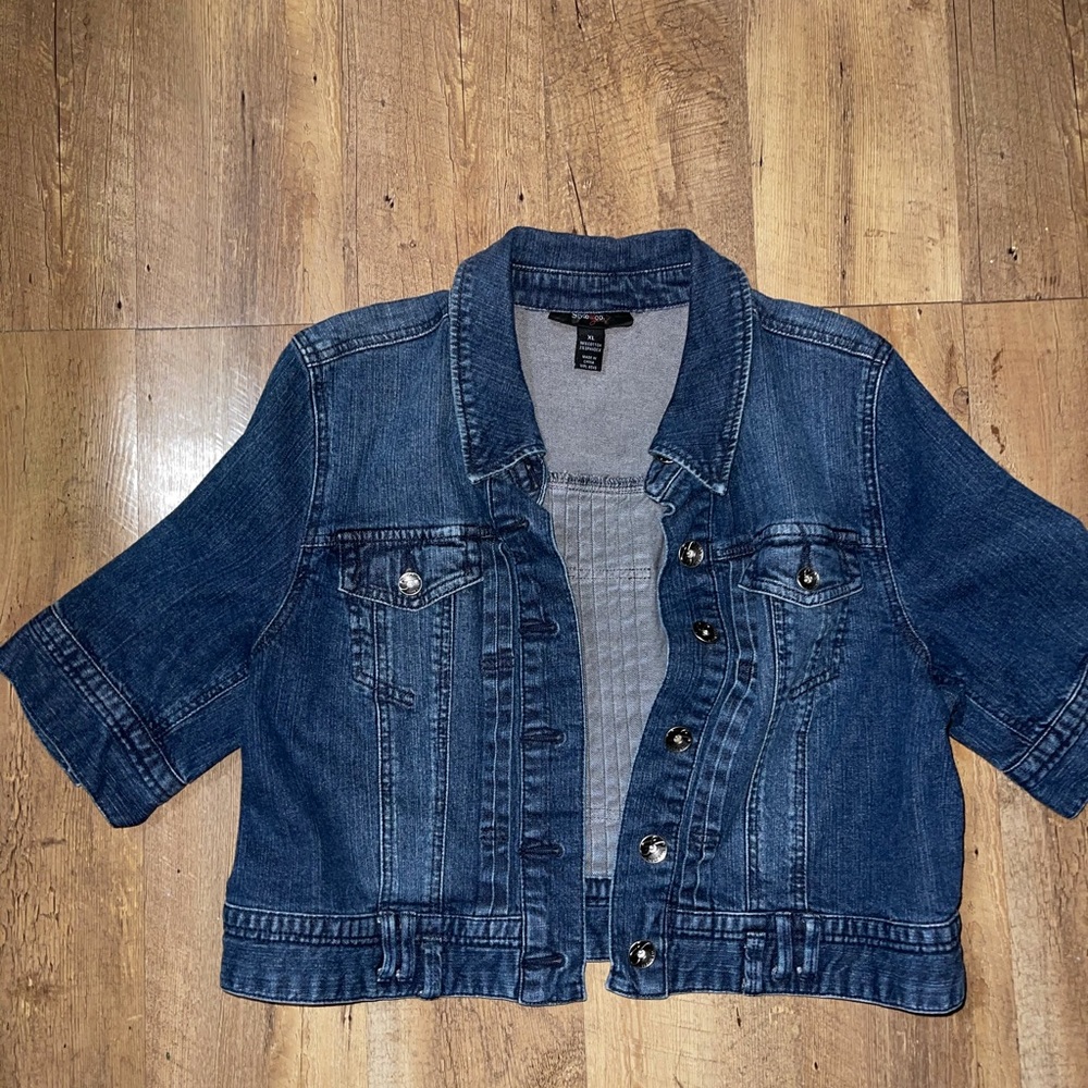 Style and Co short sleeve Jean jacket
